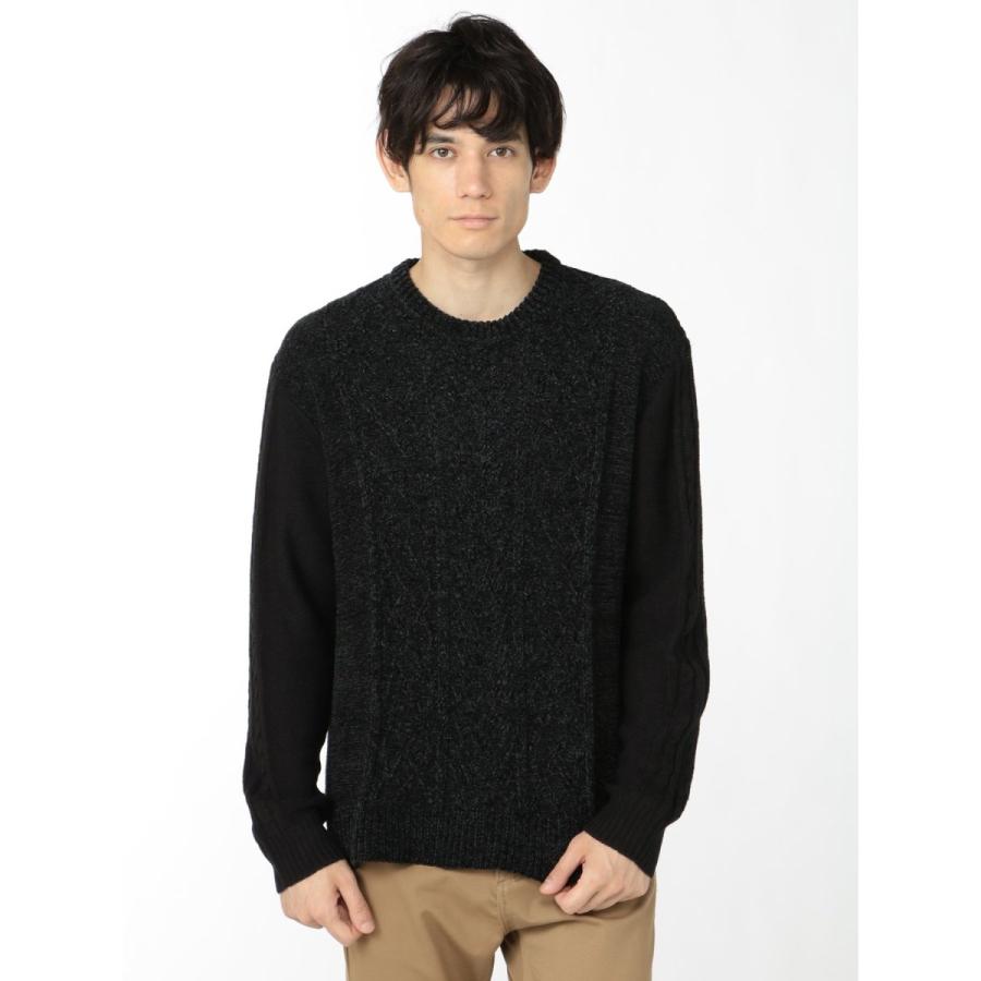 m.f.editorial m.f.エディトリアル ウォッシャブル アラン柄 クルーニット