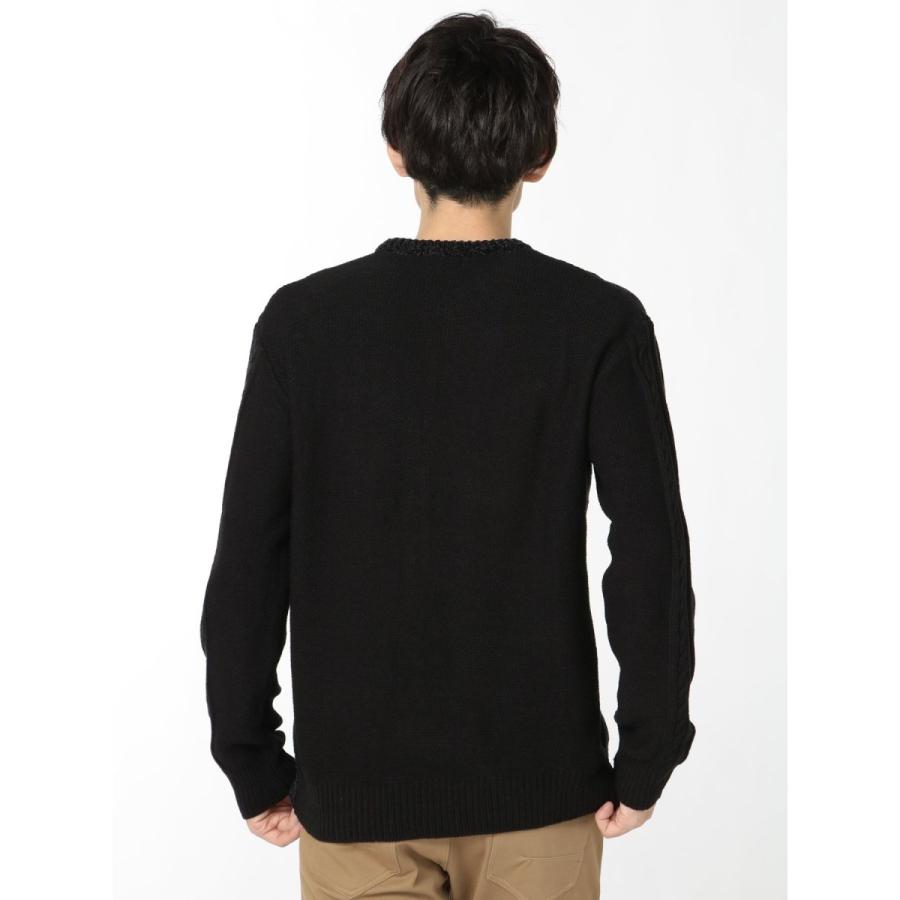 m.f.editorial m.f.エディトリアル ウォッシャブル アラン柄 クルーニット - 画像 (5)