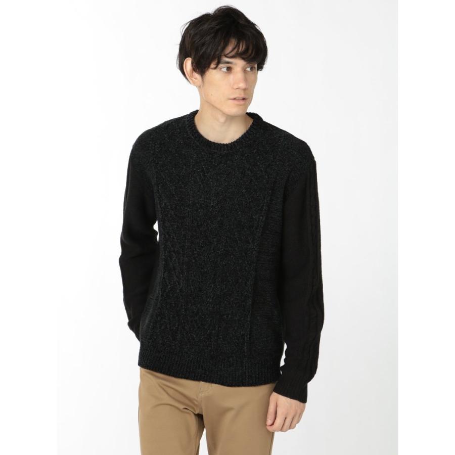 m.f.editorial m.f.エディトリアル ウォッシャブル アラン柄 クルーニット - 画像 (6)