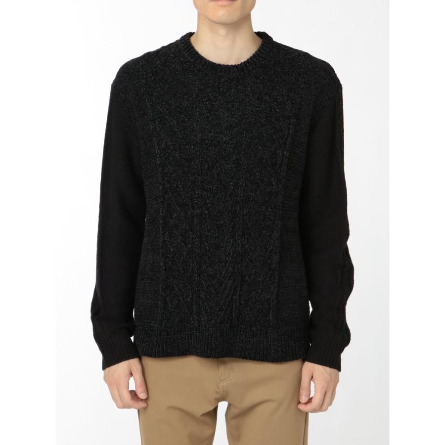 m.f.editorial m.f.エディトリアル ウォッシャブル アラン柄 クルーニット - 画像 (7)