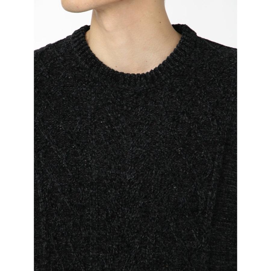 m.f.editorial m.f.エディトリアル ウォッシャブル アラン柄 クルーニット - 画像 (8)