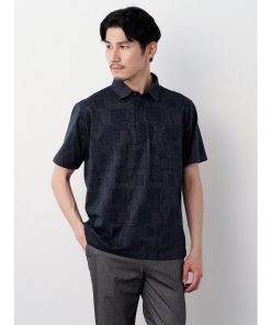 element of SIMPLE LIFE バンダナジャカード半袖ポロシャツ