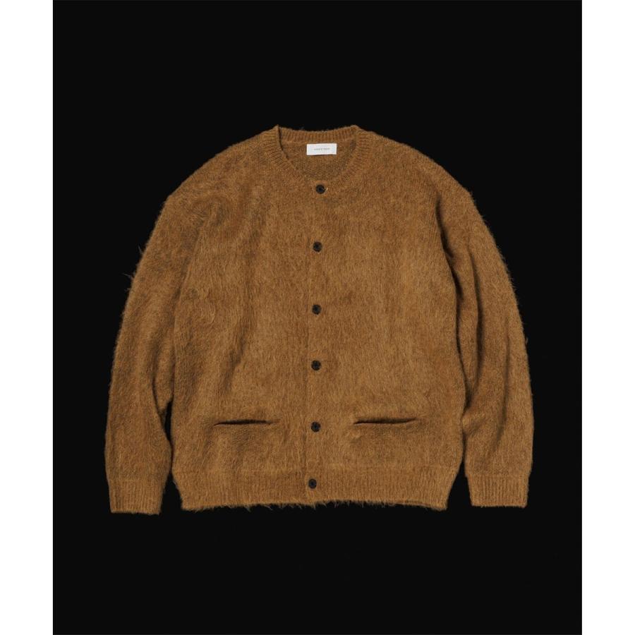 ADAM ET ROPE' モヘアミックス オーバーサイズ クルーネックカーディガン - 画像 (2)