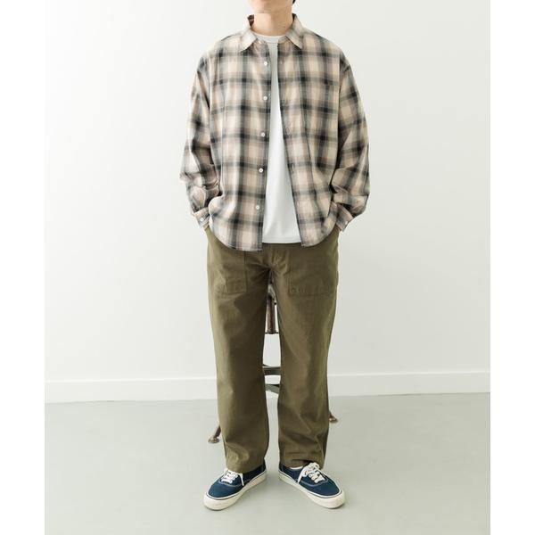 オンブレチェック ロングスリーブシャツ - 画像 (8)