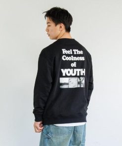 GLAZOS 【大人向けサイズあり】【速乾・毛玉になりにくい】【プチプラ】バックフォトプリントトレーナー