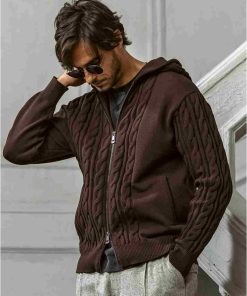 AKM Contemporary サイドケーブルニットパーカー【WEB/直営店限定】