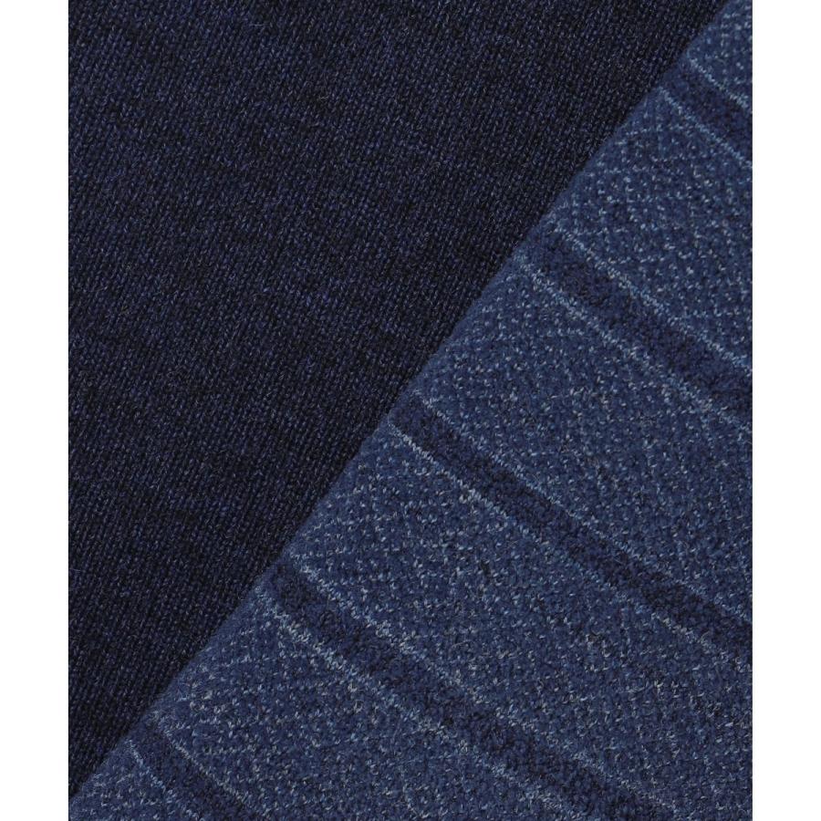 JOSEPH ABBOUD 【洗える/ソフトな肌触り/軽い】シェニールヤーンジャカードニット ベスト - 画像 (7)