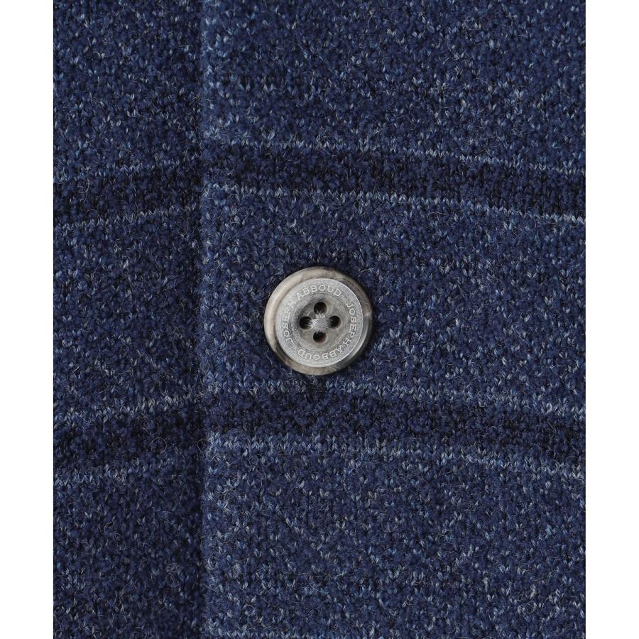 JOSEPH ABBOUD 【洗える/ソフトな肌触り/軽い】シェニールヤーンジャカードニット ベスト - 画像 (8)