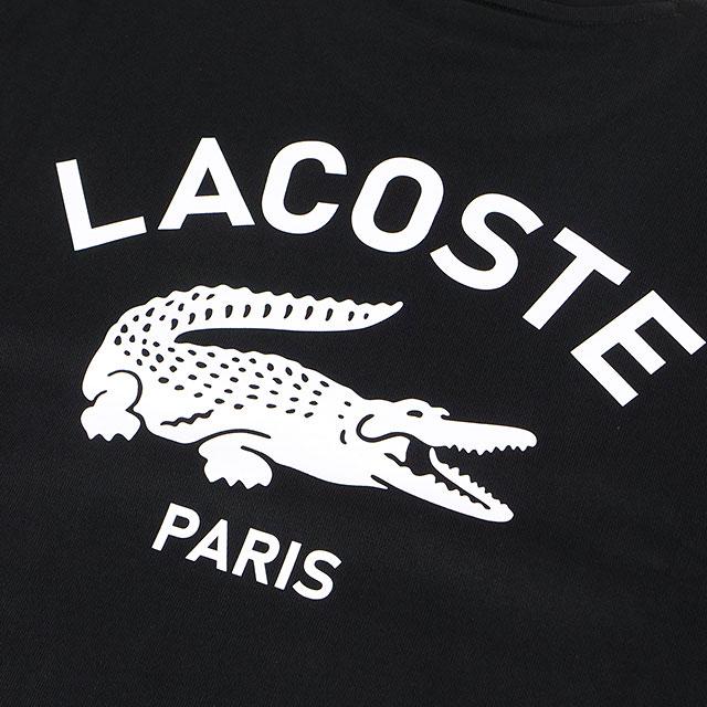 LACOSTE ラコステ PARISロゴヘビーオンスTシャツ TH9396-99-031 FW24 メンズ トップス カットソー 長袖 BLACK 正規取扱店 - 画像 (4)