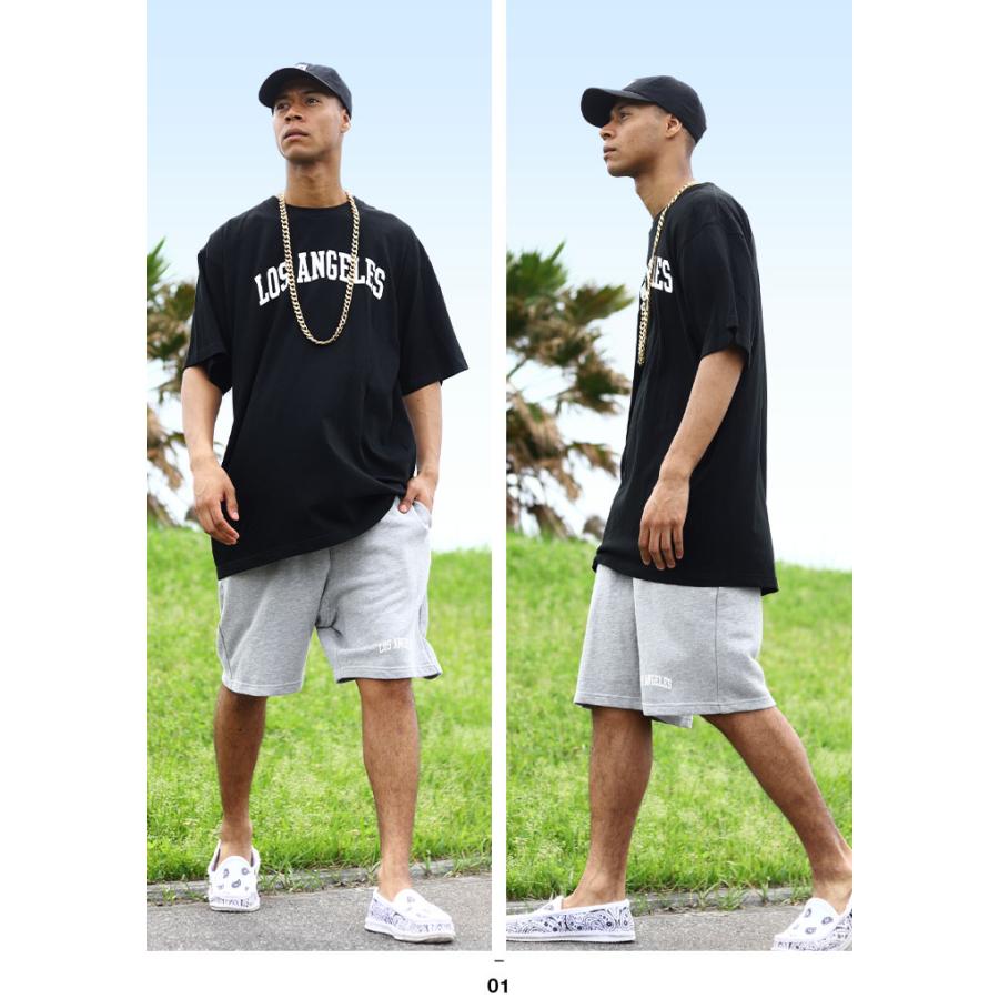 ACEFLAG ACE FLAG 上下セット 半袖 ブランド Tシャツ LA ハーフパンツ 大きいサイズ エースフラッグ セットアップ スウェット シンプル Los Angeles ロサンゼルス b系 - 画像 (4)