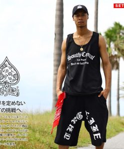 ACEFLAG ACE FLAG 上下セット 半袖  Tシャツ ハーフパンツ 大きいサイズ エースフラッグ セットアップ South Central サウスセントラル THUG LIFE サグライフ 2Pac b系