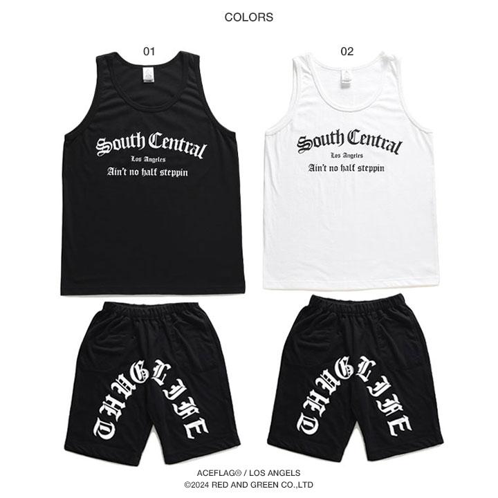 ACEFLAG ACE FLAG 上下セット 半袖 Tシャツ ハーフパンツ 大きいサイズ エースフラッグ セットアップ South Central サウスセントラル THUG LIFE サグライフ 2Pac b系 - 画像 (9)
