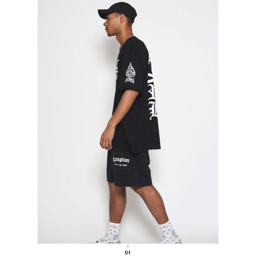 ACEFLAG ACE FLAG 上下セット 半袖 ブランド Tシャツ ハーフパンツ 上下 黒 大きいサイズ エースフラッグ セットアップ ナイロン 国旗 Aロゴ ハッシュタグ b系 - 画像 (5)