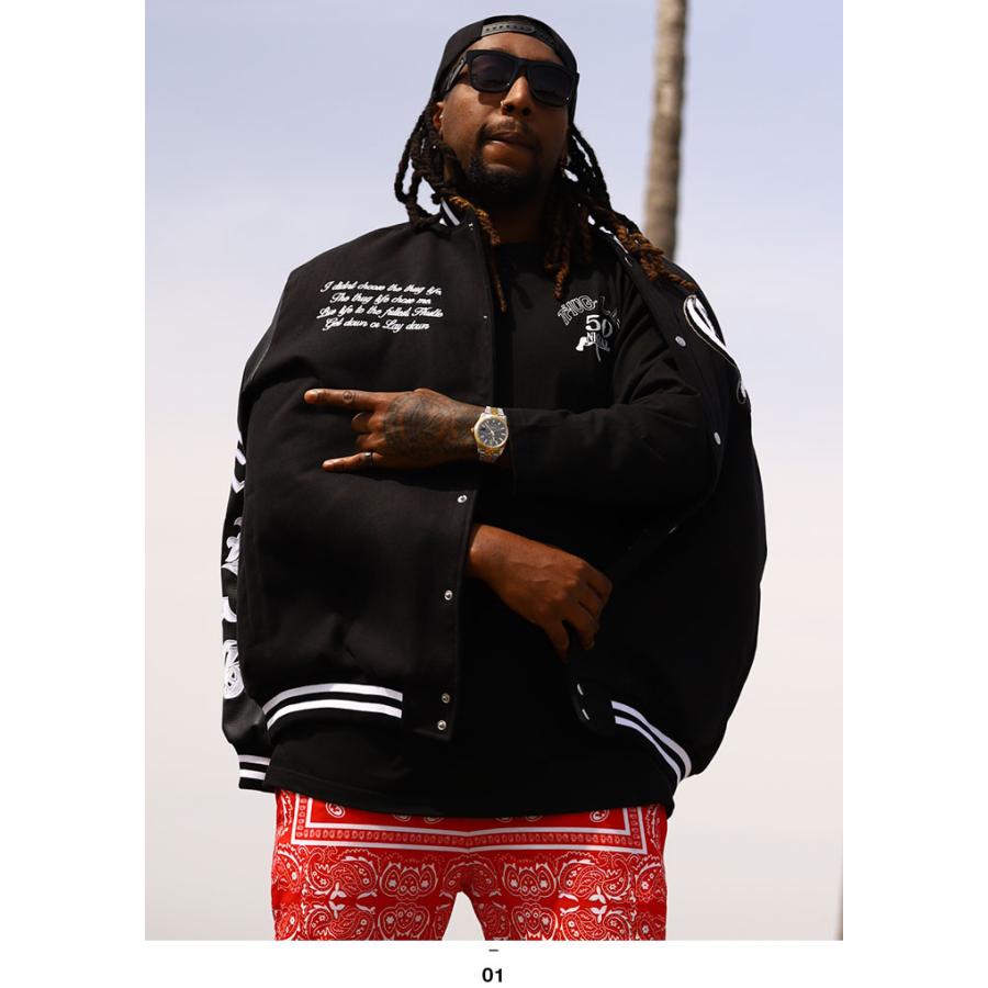 ACEFLAG ACE FLAG 上下セット 長袖 ブランド Tシャツ ロンT ロングパンツ 大きいサイズ エースフラッグ セットアップ ジャージ おしゃれ 2Pac 十字架 クロス b系 - 画像 (5)