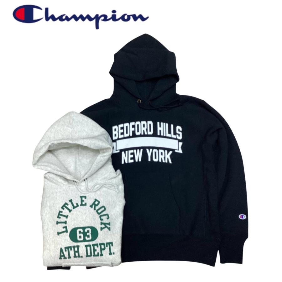 送料無料 CHAMPION【チャンピオン】R/W P-HOOD 長袖 プリント リバースウィーブ フードパーカ スウェット スエット メンズ(男性用)【smtb-m】