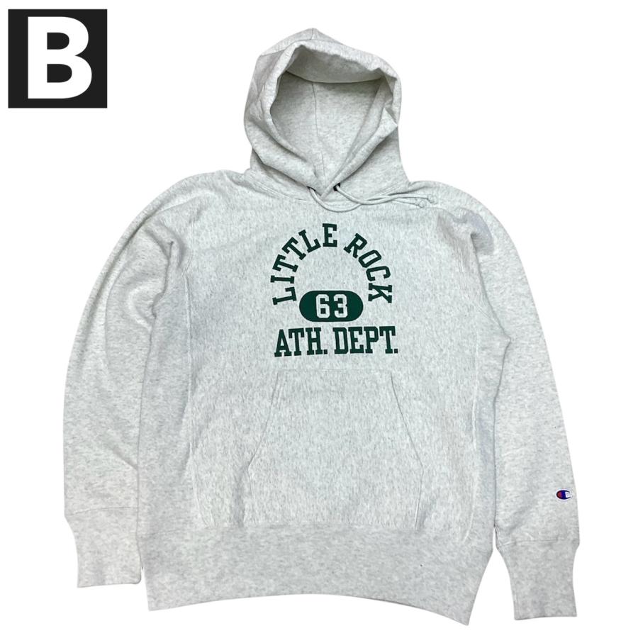 送料無料 CHAMPION【チャンピオン】R/W P-HOOD 長袖 プリント リバースウィーブ フードパーカ スウェット スエット メンズ(男性用)【smtb-m】 - 画像 (3)