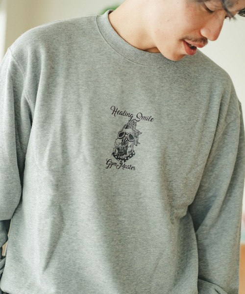 gym master トレーナー スウェット Healing Smile スウェットシャツ メンズ レディース - 画像 (5)