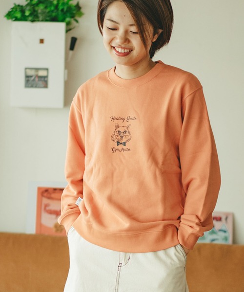 gym master トレーナー スウェット Healing Smile スウェットシャツ メンズ レディース - 画像 (8)