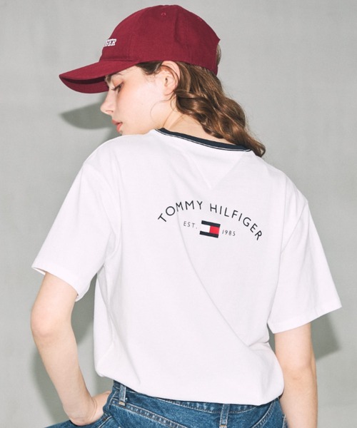 TOMMY HILFIGER tシャツ 「オンライン限定」「ユニセックス」トミーヒルフィガー80SリンガーTシャツ メンズ レディース