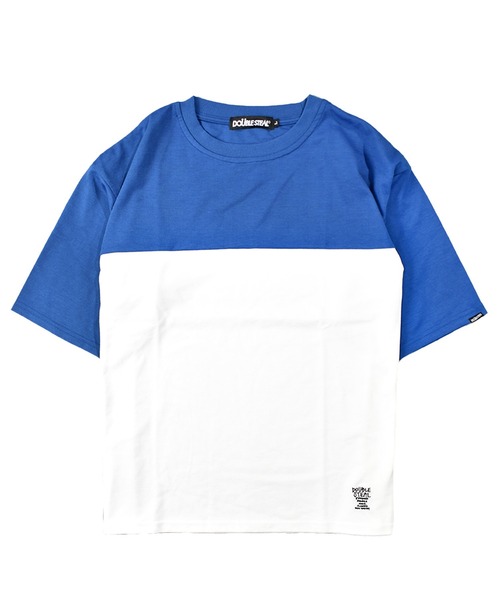 DOUBLE STEAL tシャツ バイカラー 5分袖Tシャツ メンズ レディース - 画像 (5)