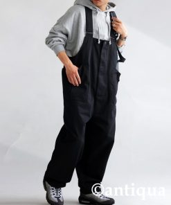 antiqua サロペット オーバーオール 綿100%ミリタリーサロペット レディース メンズ