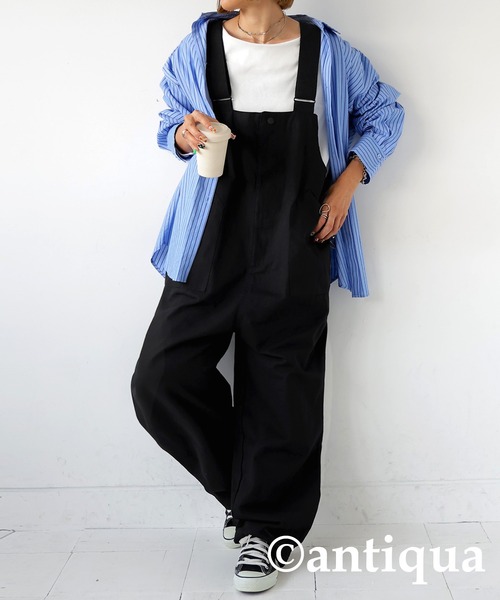 antiqua サロペット オーバーオール 綿100%ミリタリーサロペット レディース メンズ - 画像 (8)