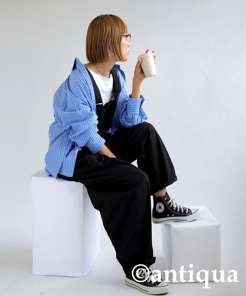 antiqua サロペット オーバーオール 綿100%ミリタリーサロペット レディース メンズ - 画像 (9)