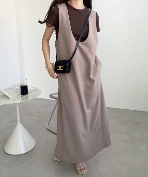 GeeRA ジャンパースカート 春にぴったり!楽ちん!ストレッチ前後2WAYジャンパースカート - 画像 (4)