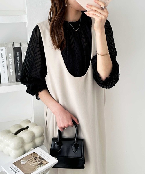 GeeRA ジャンパースカート 春にぴったり!楽ちん!ストレッチ前後2WAYジャンパースカート - 画像 (2)