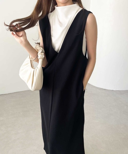 GeeRA ジャンパースカート 春にぴったり!楽ちん!ストレッチ前後2WAYジャンパースカート - 画像 (3)