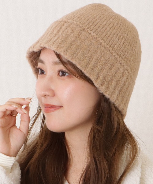 Lace Ladies 帽子 ハット ケーブル柄ベーシックニットバケットハット レディース