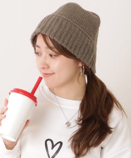 Lace Ladies 帽子 ハット ケーブル柄ベーシックニットバケットハット レディース - 画像 (6)