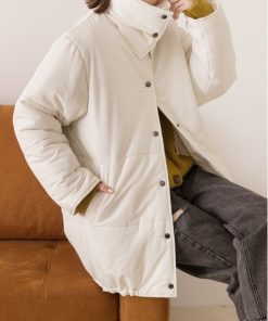 ad thie ダウンコート ダウンジャケット スタンドカラー エコダウンコート レディース