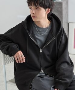 MONO-MART パーカー ヘビーウェイトルーズベーシックフルジップパーカー メンズ レディース