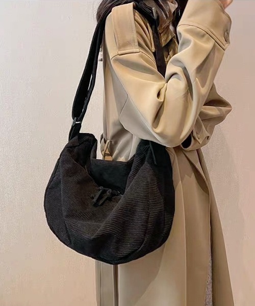 ad thie ウエストポーチ ウエストバッグ コーデュロイ ショルダーバッグ レディース - 画像 (3)