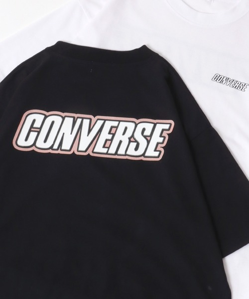 CONVERSE tシャツ CONVERSE/コンバース UVカット 接触冷感 シューズイラストバックプリント 裾ドローコード付半袖Tシャツ レディース メンズ - 画像 (4)