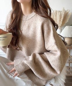 classicalelf ニット セーター ゆったりふわもちの癒しアイテム。コクーン シルエット ミックス カラー オーバーサイズニット レディース