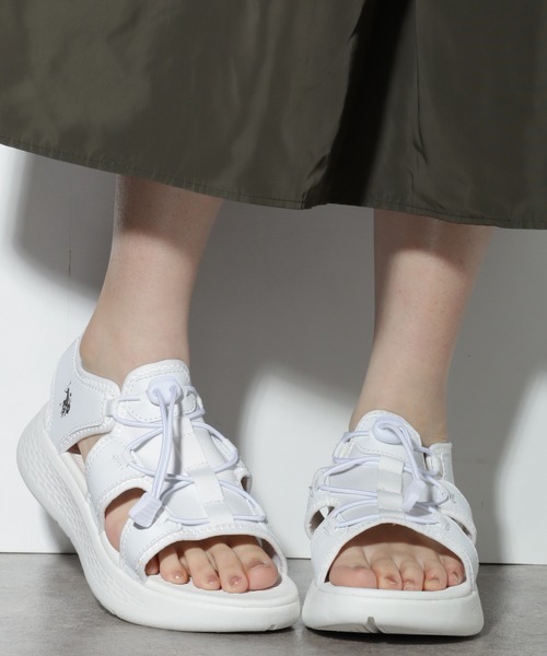 U.S. POLO ASSN. サンダル 「U.S. ASSN./ユーエスポロアッスン」軽量 ワンポイント スポーツサンダル レディース