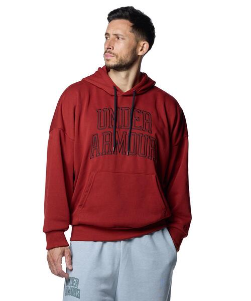 UNDER ARMOUR トレーナー スウェット UAアイコン ヘビーウェイト テリー オーバーサイズ フーディー(トレーニング/メンズ) メンズ