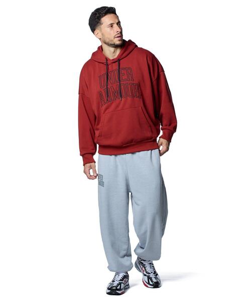 UNDER ARMOUR トレーナー スウェット UAアイコン ヘビーウェイト テリー オーバーサイズ フーディー(トレーニング/メンズ) メンズ - 画像 (4)