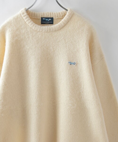 PENNEYS セーター ニット 垢抜け ワンポイントニット/Penneys(ぺニーズ)別注シャギークルーネックニット メンズ - 画像 (2)