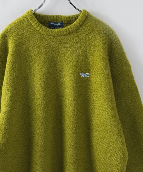 PENNEYS セーター ニット 垢抜け ワンポイントニット/Penneys(ぺニーズ)別注シャギークルーネックニット メンズ - 画像 (4)