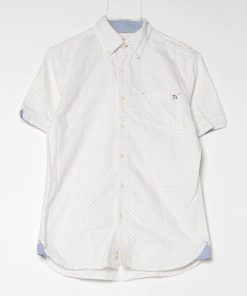 arnold palmer timeless 「arnold timeless」 ドット柄半袖シャツ 1 ホワイト メンズ