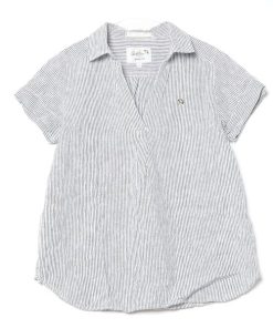 arnold palmer timeless 「arnold timeless」 ストライプ柄半袖シャツ 2 グレー メンズ