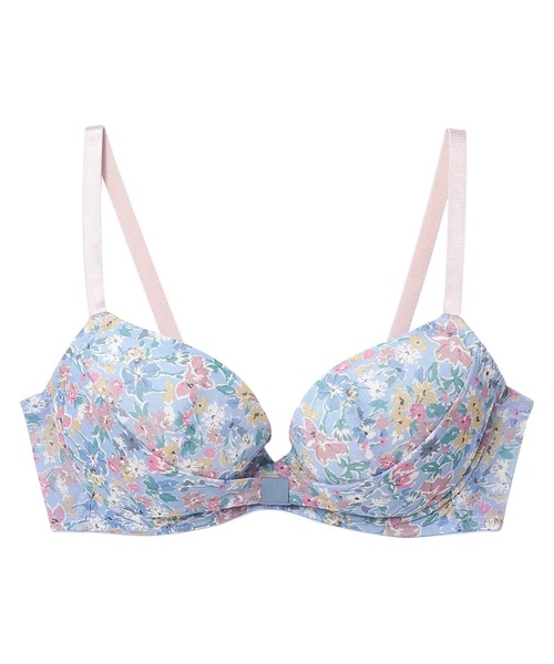 une nana cool ブラジャー MADE WITH LIBERTY FABRIC リボンブラ 胸もとフィットながもち〜動いても、キレイはつづく〜 - 画像 (5)