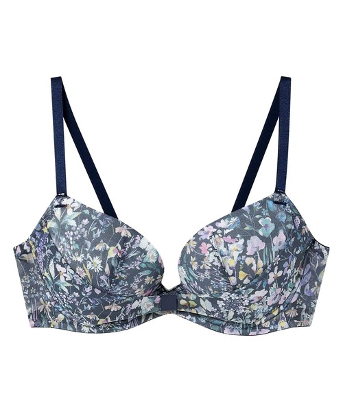 une nana cool ブラジャー MADE WITH LIBERTY FABRIC リボンブラ 胸もとフィットながもち〜動いても、キレイはつづく〜 - 画像 (4)