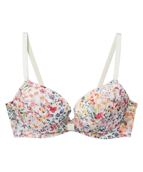 une nana cool ブラジャー MADE WITH LIBERTY FABRIC リボンブラ 胸もとフィットながもち〜動いても、キレイはつづく〜 - 画像 (2)