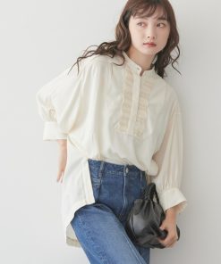 AMERICAN HOLIC 「AMERICAN HOLIC」 7分袖ブラウス M アイボリー レディース