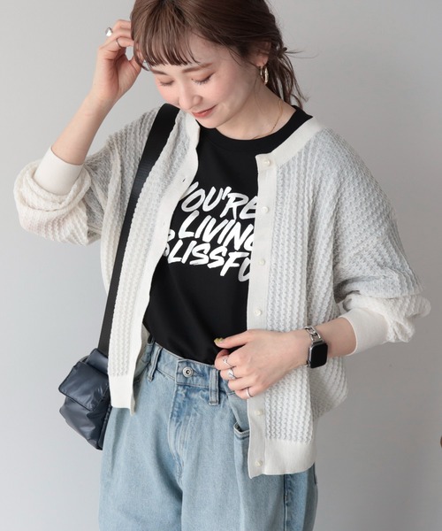 AMERICAN HOLIC カーディガン 柄編みニットカーディガン レディース - 画像 (2)