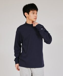 Champion tシャツ 「Champion/チャンピオン」メンズ ベーシック モックネックロングスリーブTシャツ メンズ